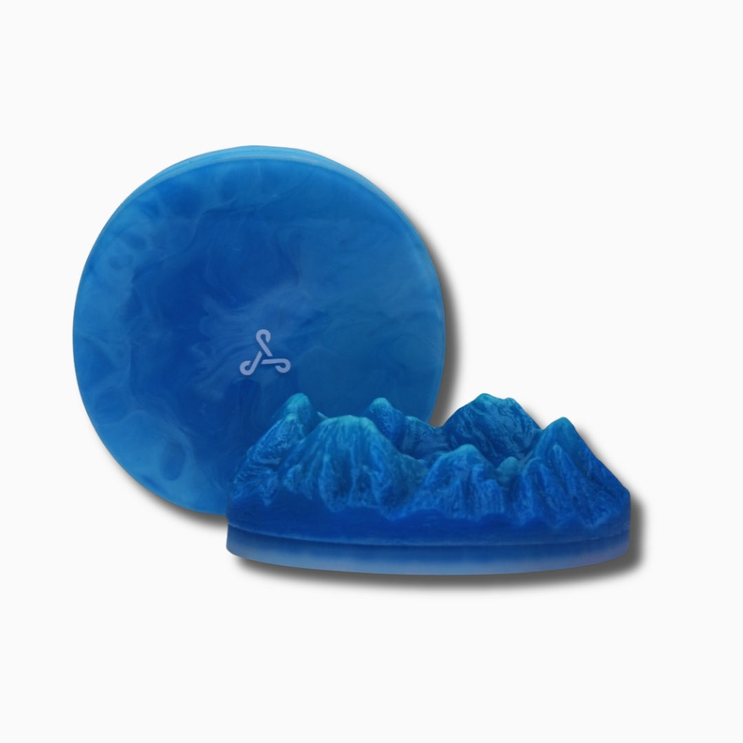 Trippy Peaks Glow in the Dark Resin Ash Tray