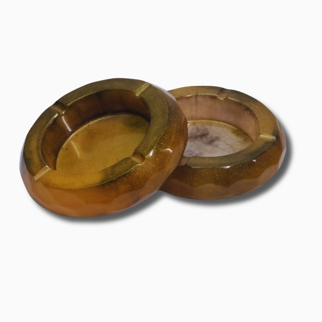 Crystal Luxe Resin Ash Tray
