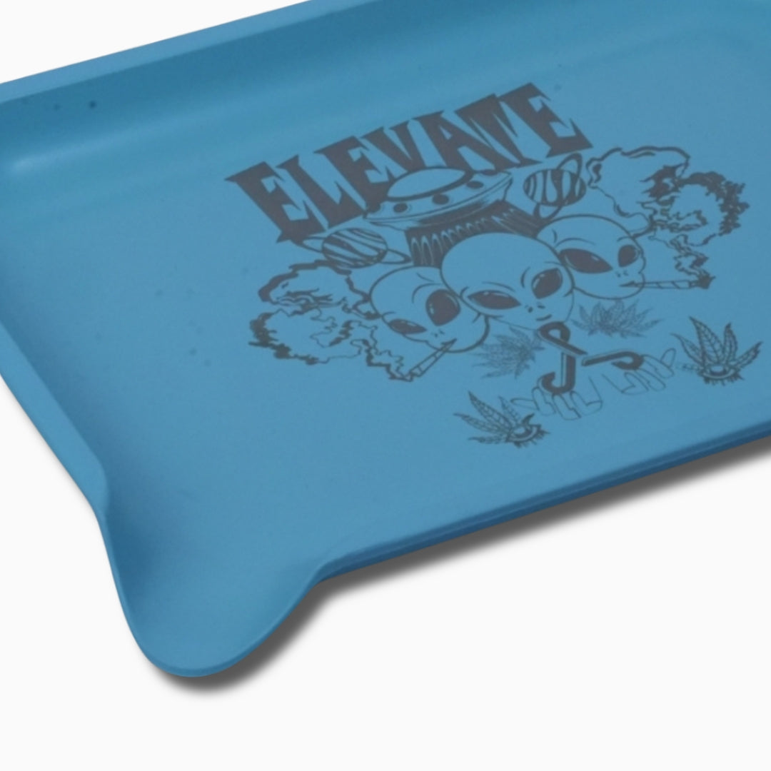 Blue Cosmic Bud Rolling Tray