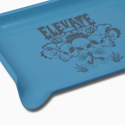 Blue Cosmic Bud Rolling Tray