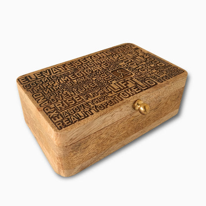 Word Cloud Stash Box